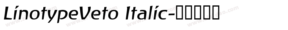 LinotypeVeto Italic字体转换